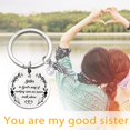 thumbnail image 5 of zttd sister keychain a sister is god's way of making sure we never walk alone friends sister keychain gifts for sister, 5 of 5