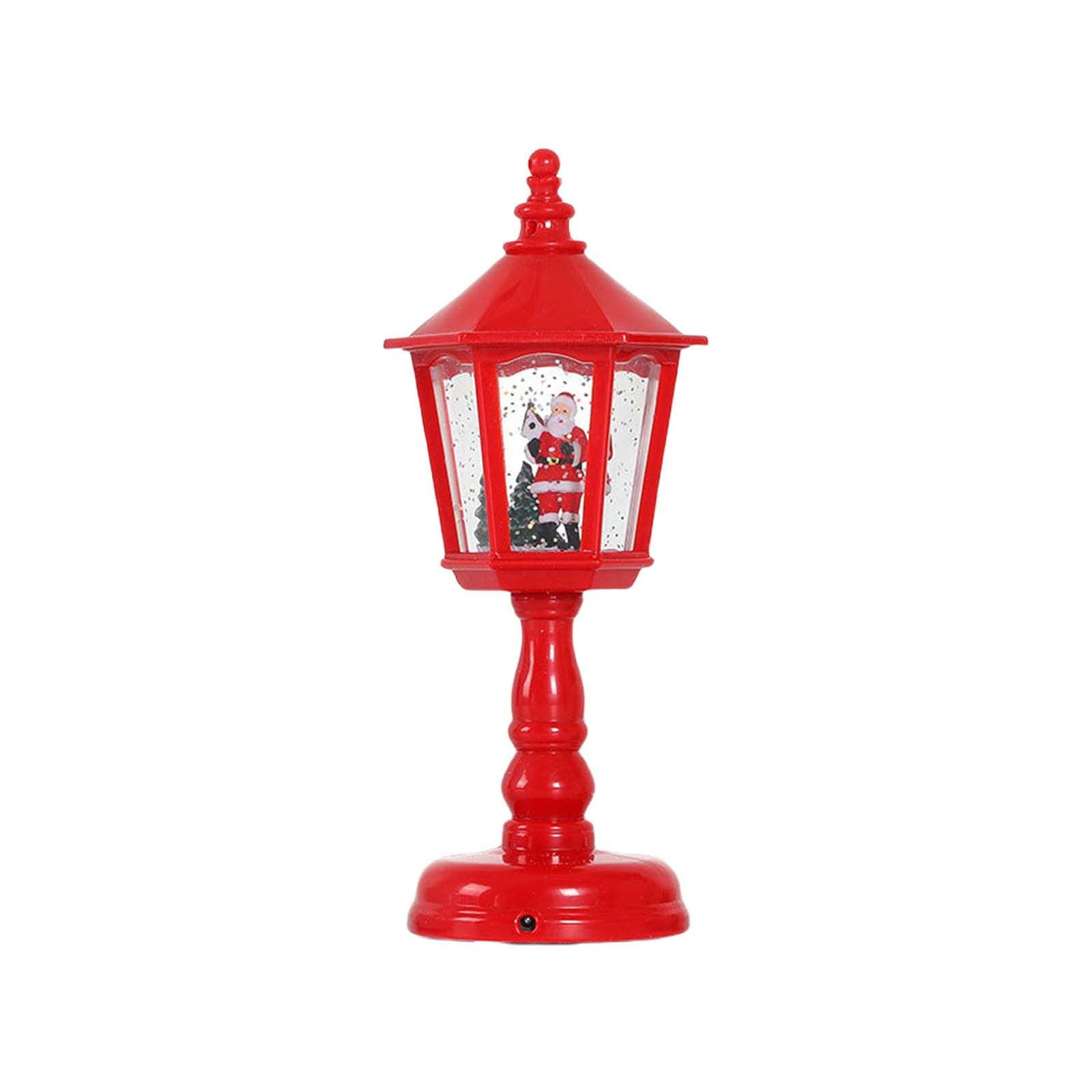 Lampe LED Musicale De Noël En Forme De Boîte Aux Lettres - Mélodies De Fête, Alimentation USB Ou Piles, Décoration De Table - 6