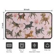 thumbnail image 5 of Dogs with Pioneer Flower Door Rugs,Washable Non Slip Door Mats Indoor,Decorative Door Mats,Entry Mat Indoor for Entrance,Bedroom,Kitchen,Bathroom,30"x17", 5 of 6