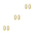 thumbnail image 4 of Guardurnaity 2 uds pendientes de aro de acero inoxidable colgante de plata pendientes accesorios de joyería aros redondos hermana 2.010mm Type1 NO1, 4 of 6
