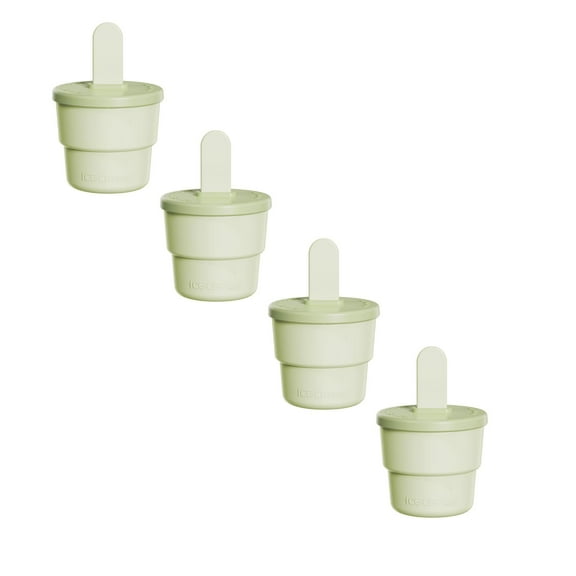 2-in-1 Ice Cream Containers with Lids - Leakproof Freezer Storage & Silicone Molds Set, BPA Free Homemade Treat Makers for Ice Cream, Yogurt & Frozen Desserts