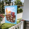 thumbnail image 5 of Wukai Trip to London Garden Flags Double Sided Welcome Garden Yard House Flags Outside Outdoor House (Only Flag), 5 of 8