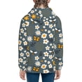 thumbnail image 6 of Kdxio Flowers and Bee Pattern Kids Boys Girls Zip Up Hoodie 3D Printed Hooded Sweatshirt Hoody Coat with Pocket 7-12 Y-Small, 6 of 6