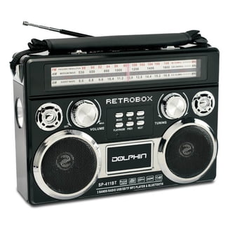 洋楽 PROJECT LIONHEAT SHOEBOX RADIO Supersonic, 3 Band Radio with Flashlight, SC-1097BT-RED, Portable