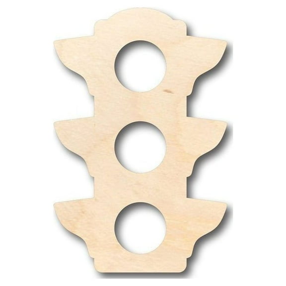 Unfinished Wood Traffic Light Shape - Craft - up to 46" DIY 16" / 1/4"