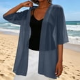 thumbnail image 2 of Linfrsh Shawl Wraps for Women Evening Dresses Chiffon Soft Capelets Wedding Bridal Cover Up(Navy,L), 2 of 5
