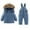Blue, variant on Kids Boys Girls Snowsuit, Waterproof Ski Jumpsuit Set Outdoor Thicken Warm Snow Clothes Blue 4-6T