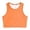 Orange, variant on XINXIAOO Girls Orange Crop Tank Tops Breathable Workout Sleeveless Dance Yoga Athletic Casual Tight Kids 6-8 Years