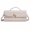 Sand color, variant on Woven PU Clutch Shoulder Bag, Accordion Compartment Horizontal Handbag, 12.0 x 4.9 x 1.6 in Braided Texture Purse for Daily Outfits, Travel, Shopping and Evening Use