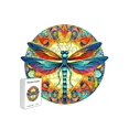 thumbnail image 1 of Wooden Jigsaw Dragonfly Shape Gift Box Exquisite Gift Irregular Animal Shape Jigsaw Personalized Senior Unique Gift Family Interactive Difficult Game, 1 of 5