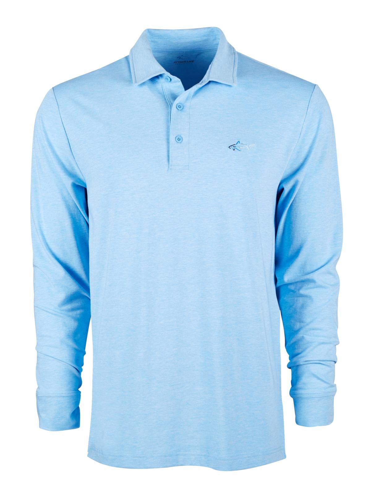 Greg Norman Mens Logo Long Sleeve Polo Shirt - Walmart.com