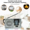 thumbnail image 3 of Lotpreco AM/FM Battery Operated Portable Radio with Speaker & Headphone Jack, Black, 3 of 9