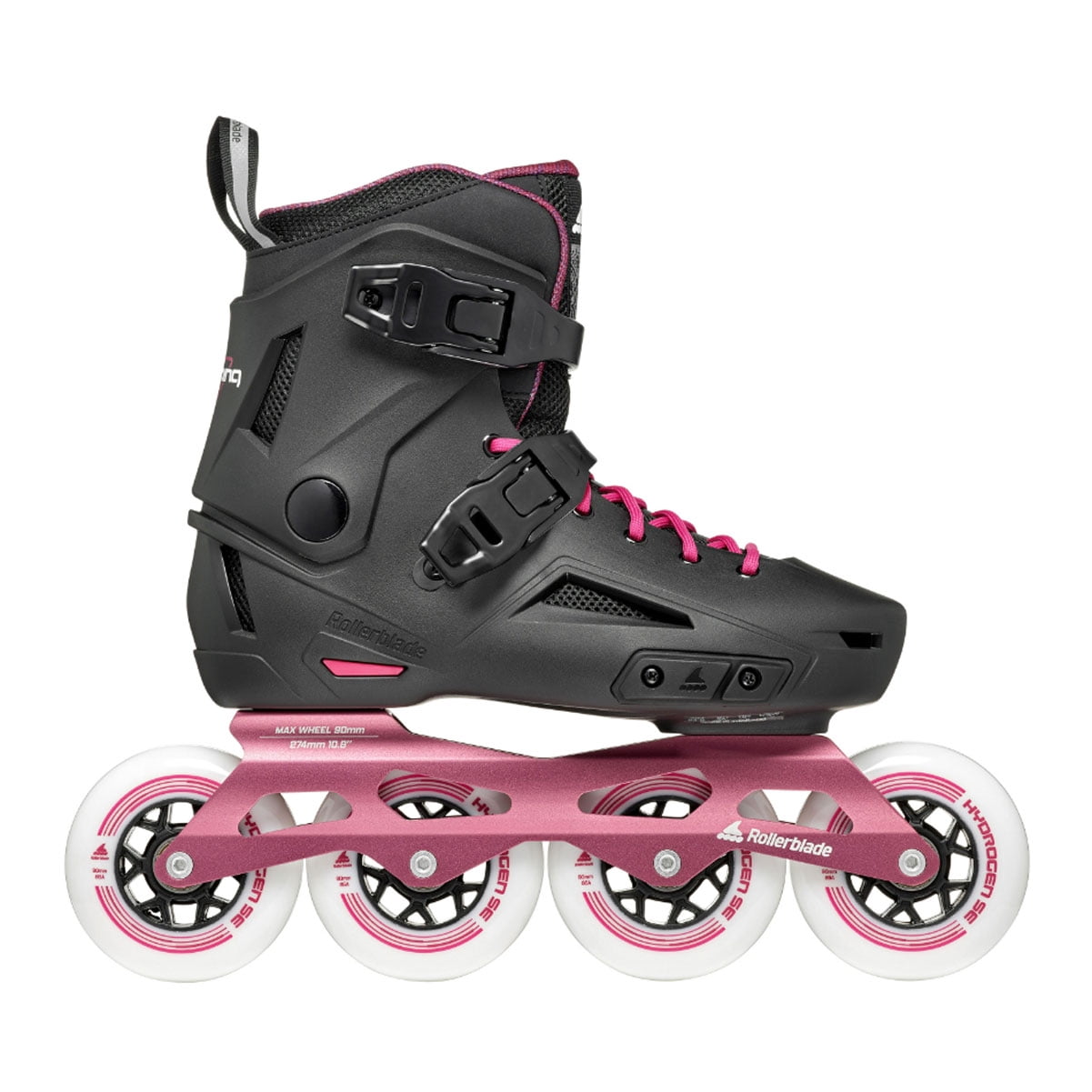 ROLLERBLADE Lightning 90 W, Color: Black/Sangria, Size: 9 (07372200Q78-9)