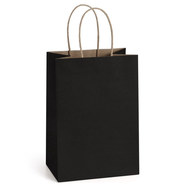 Bolsas de regalo BagDream Kraft Paper, 100 unidades, 14 x 8 x 21 cm, con asas