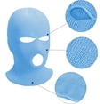 thumbnail image 2 of 3 Holes Full Face Cover Set of 3 Balaclava Knitted Neck Gaiter Ski Mask for Outdoor Sports Cycling, 2 of 5