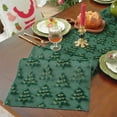 thumbnail image 6 of Luoshdecor Christmas Table Runner,Green Winter Christmas Tree Jacquard Table Runner, for Dining/Parties/Holiday Decor 13.8x55 in, 6 of 7