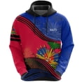 thumbnail image 3 of Sudadera con capucha para hombre y mujer, diseño retro de la isla de Haití, con la bandera del país haitiano, impresión 3D, con capucha, estilo urbano, 3 of 5
