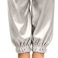 thumbnail image 6 of Qopobobo Toddler Girl Pants Girls Black Pants Toddler Girls' Fleece Pants Baby Casual Pull On Active Sweatpants Warm Joggers with Pockets Drawstring Silver,10-11 Years, 6 of 6