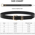 thumbnail image 4 of 3 Pack Women Belts For Jeans Dresses Pants Ladies Leather Waist Belt with Gold Buckle, 4 of 5