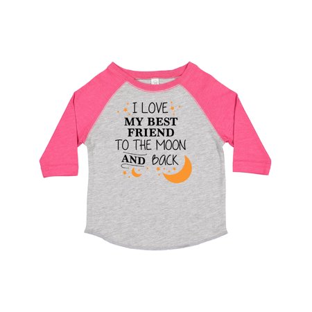

Inktastic I Love My Best Friend to the Moon and Back Gift Toddler Boy or Toddler Girl T-Shirt