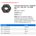 thumbnail image 2 of Front Drive Shaft Flex Joint - Compatible with 1996 - 2000, 2007 - 2013 BMW 328i 1997 1998 1999 2008 2009 2010 2011 2012, 2 of 2
