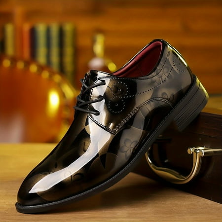 

DONGGTGDZ Assorted Classic Lace Up Dress Shoes in Vibrant Colors for Smart Casual Style and Outdoor Walking Comfort