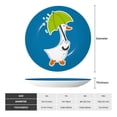thumbnail image 2 of Wukai Goose Holding an Umbrella Print Decorative Plate for Display,Bone China Decorative Plate, Ceramic Dinner Plate with Stand, Vertical Ceramic Plate-6in, 2 of 6