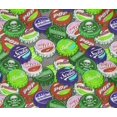 thumbnail image 5 of oneOone Coton Flex Vert Tissu Rétro Bouteille Soda Cap Robe Tissu Tissu Imprimé par la Cour 40 Pouces Large-Kc, 5 of 5