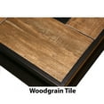 thumbnail image 3 of Hanover Gramercy 4-Piece Woven Fire Pit Set with Glazed Faux-Wood Tile Top, 3 of 9