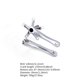 thumbnail image 2 of Cinco Mordazas Para Bicicleta De Carretera, Manivela Integrada Hueca Plegable, Anillo De Cadena De Un Solo Disco, Juego De Bielas Para Bicicleta Con Juego De Bielas Para Bicicleta Sweethay OD010695-03, 2 of 6