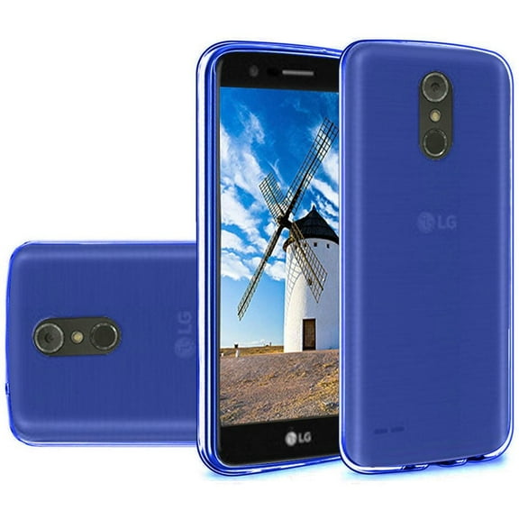 GSA Ultra Slim Flexible Transparent TPU Candy Cover Case For LG Stylo 4 Blue