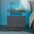 thumbnail image 3 of Nightstand Set of 2 Modern Night Stands Set of 2 Bed Side Table with 2 Drawers End Tables for Bedroom, Living Room, 3 of 17