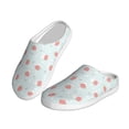 thumbnail image 2 of Lsque Strawberry Pattern Womens Comfort Cotton on Scuff With Memory Foam and Anti-skid Sole Slipper-39/40, 2 of 7