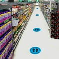thumbnail image 2 of homeholiday Keep Distance Floor Sticker Public Space Social Distancing Mark Floor Non-slip Decals Round, 2 of 7