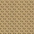 thumbnail image 1 of Ahgly Company Indoor Square Patterned Yellow Orange Area Rugs, 4' Square, 1 of 6