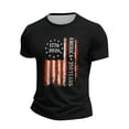 thumbnail image 4 of 250 Anniversary Usa T Shirt for Men 1776-2026 Usa Flag Print Crew Neck Short Sleeve T-Shirt Muscle Regular Fit Comfy Daily Wear Tshirt, Black, #01 Black, 4 of 5