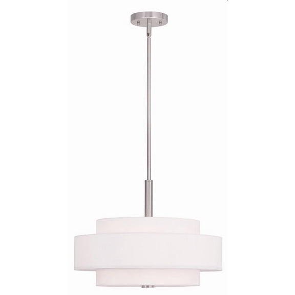 4 Light Pendant in Modern Style 18 inches Wide By 16 inches High-Brushed Nickel Finish Bailey Street Home 218-Bel-1764644