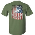 thumbnail image 2 of Fair Game Ford Bronco American Flag T-Shirt-Military-Green-L, 2 of 5