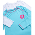 thumbnail image 3 of Real Love Girls' Rash Guard - 2-Pack Quick Dry Long Sleeve Swim Shirts for Girls (Sizes: 2T-16), 3 of 7