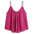 thumbnail image 2 of Leutsin Camisole Décontractée Plissée pour Femme, Petite, Grande Taille, Col Rond, Haut Blouse, 2 of 5