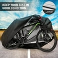 thumbnail image 1 of Bike Outdoor Cover Waterproof Protection Rain Proof Windproof Lock Hole Sunscreen Black Elastic Edge Electric Bike Cover Bike Accessory, 1 of 7