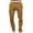 Khaki, variant on Giftesty Men Pants ,Men's Casual Button Open Slim Fit Straight Solid Color Trousers