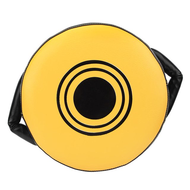 AMONIDA Karate Kicking Shield, Taekwondo Training Shield, Durable Round PU Leather For Fitness Practicing