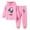 Pink, variant on Odeerbi 2-16 Years Toddler Girls Outfits Cute Printed Hoodies Sweatpants Two-piece Set Long Sleeve Hooded Sweatshirt Spring Pullover Sweatsuits Toddler Girls Clothes