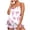 White 05, variant on DeHolifer Pajamas Sets for Women Cute Floral Printed V-Neck Tank Top and Shorts Soft 2 Piece Lounge Set White L