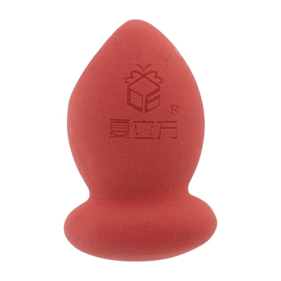 Unique Bargains 1 Pc Special Shape Face Makeup Sponge for Bedrooms Red Hydrophilic Polyurethane