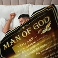 thumbnail image 3 of Pastor Appreciation Gifts, Pastor Gifts for Men, Unique Pastor Gifts, Pastor Birthday Gifts, Gifts for Pastor, Thank You Gift for Pastor, Christian Pastor Gifts Blanket 60"x50"(Gold), 3 of 6