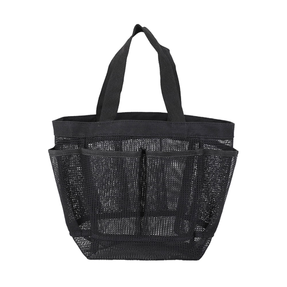 Mesh Shower Caddy Shower Tote Bag with 8 Storage Pockets Quick Dry Hanging Bath & Toiletry Organizer Bags
