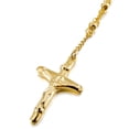 thumbnail image 3 of 2X Acero Inoxidable Colgante Collar Oro Jesus Cristo Crucifijo Cruzar Rosario Retro 23 Pulgada Cadena Hombre,Mujer, 3 of 5