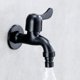 thumbnail image 3 of Grifo de montaje en pared negro de acero inoxidable 304, grifo de agua para jardín para baño (calibre: 1/2), 3 of 5
